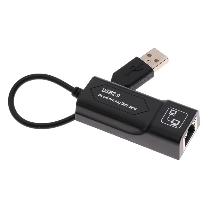 Fábrica unidad-libre externo USB2.0 tarjeta de red USB a RJ45 puerto de red ordenador con cable 100M 100M tarjeta de red RJ45