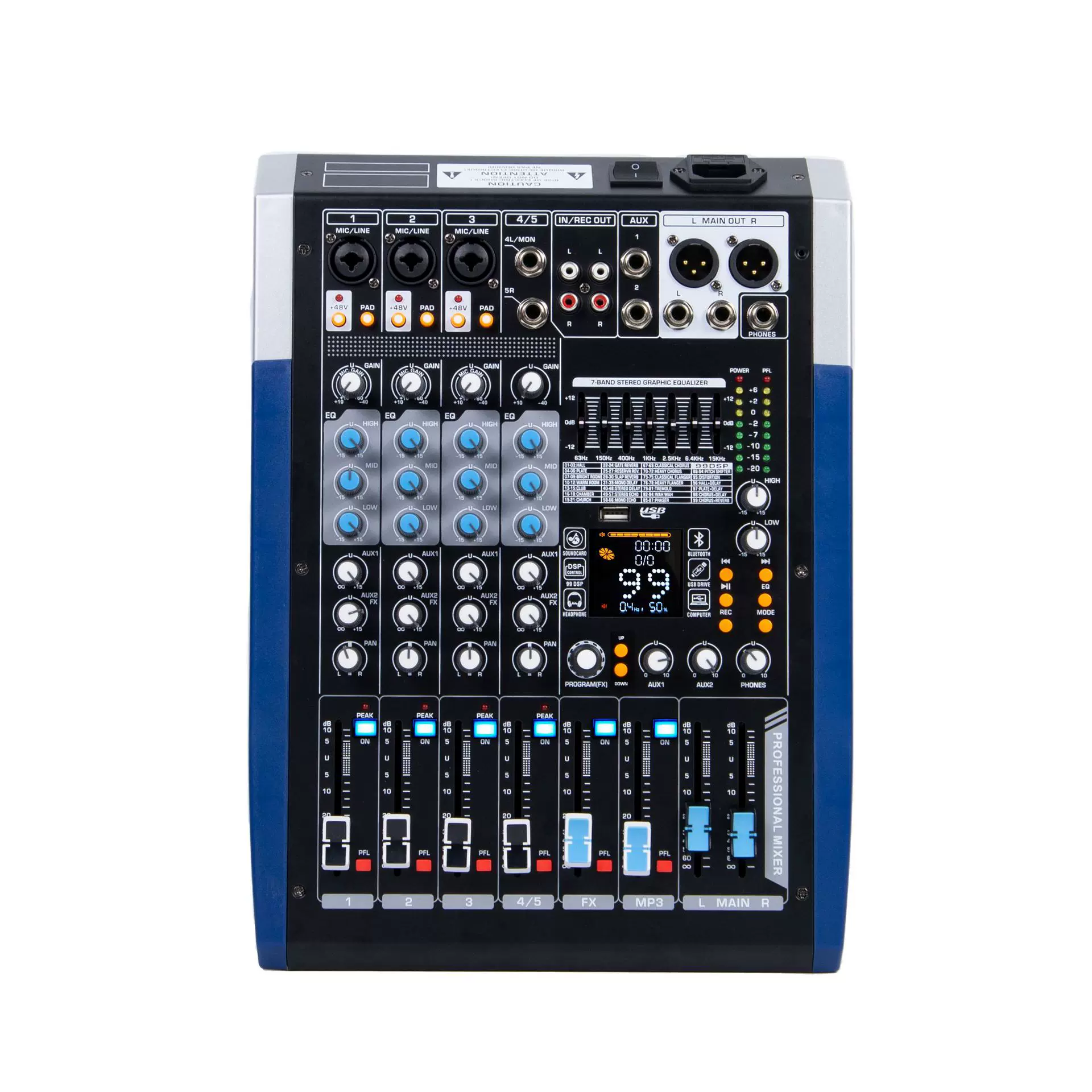 专业调音台6 8 12 16通道舞台演出设备会议室酒吧DJ效果器蓝牙USB