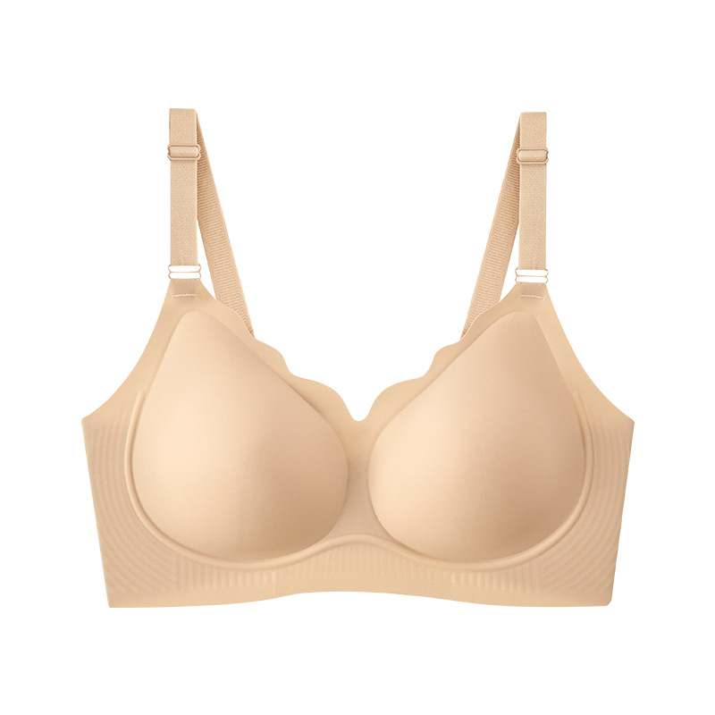 2026 nubes de goma de goma de soporte suave ropa interior de mujeres se reúnen sin marcas sujetador transpirable gran pecho muestra sujetador pequeño de mediana edad