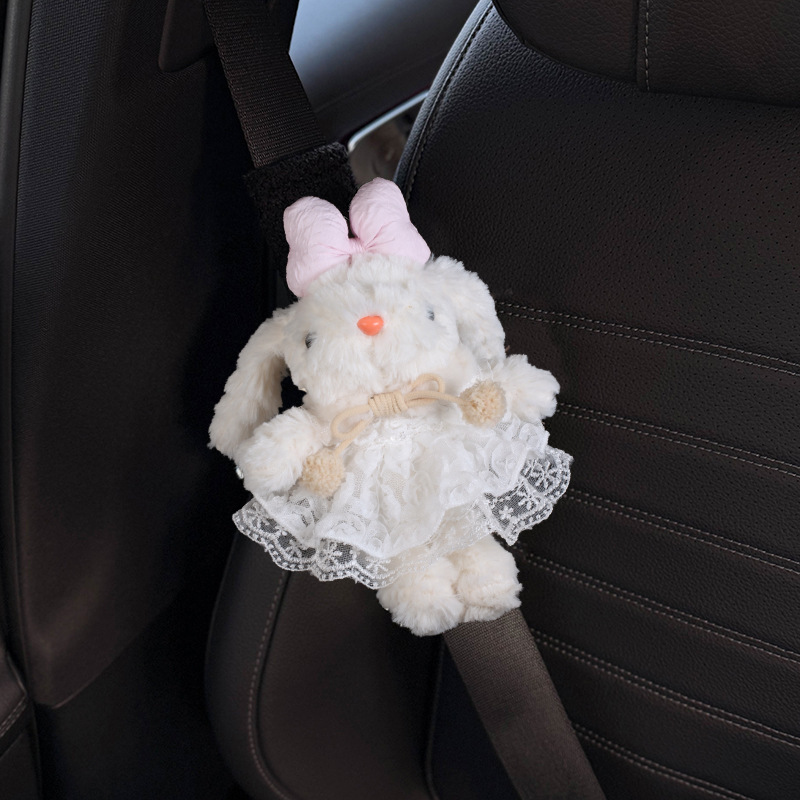 Funda Protectora de Hombro para Cinturón de Seguridad de Auto de Felpa, Decorativo image 17