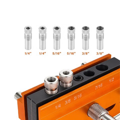 Heavy-duty woodworking hole positioning tool, woodworking bevel hole positioning tool, self-centering pin straight hole drill chuck set