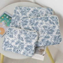 跨境韩国爱心碎花平板电脑内胆包收纳包11寸13寸15寸电脑保护套