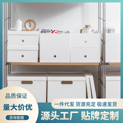 Japanese classic storage box, thick wheel with cover and handle organization box, office A4 document home storage box