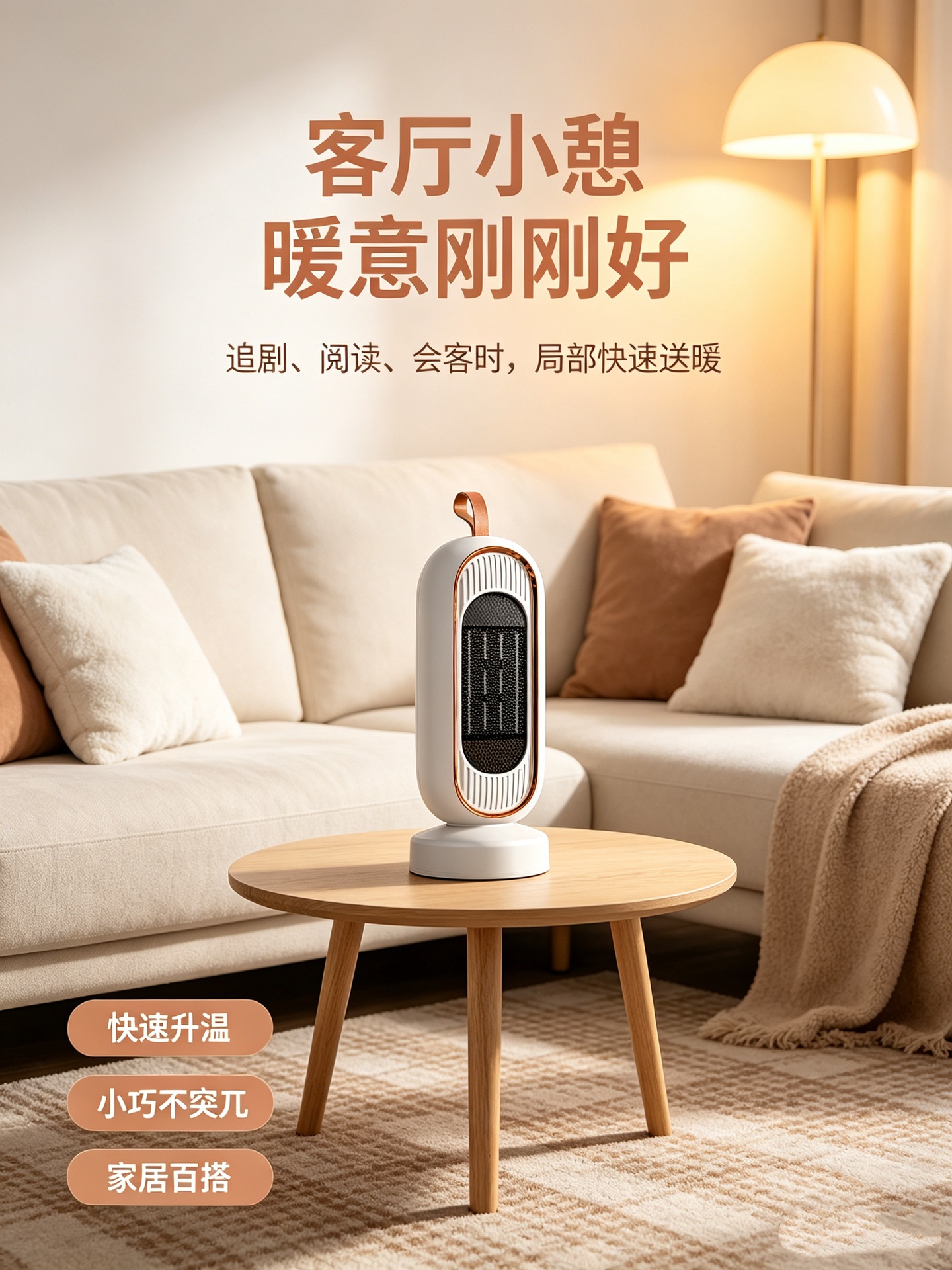 美斯特跨境暖风机1800W大功率欧规取暖器PTC发热电暖气家用加热器