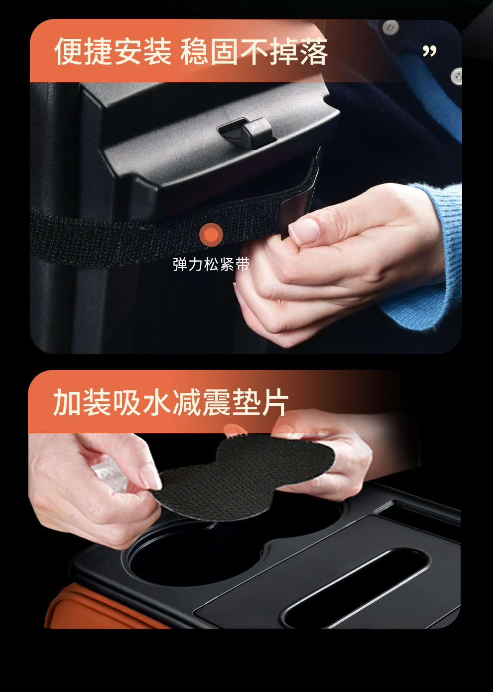 Five-In-One Leather Armrest Box Heightening Cushion Cover, Multifunctional Car Storage, Car Central Elbow Rest, Tissue Box