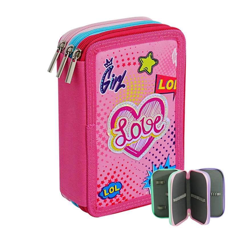 Bolsa de lápiz de arte a prueba de caídas a prueba de choque bolsas de lápiz de color bolsas de lápiz coreanas de papelería para niñas caja de lápiz