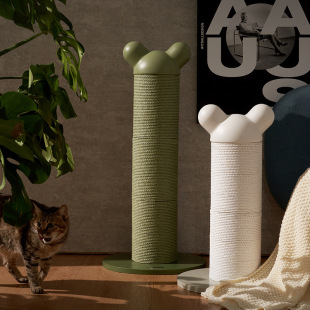 Mochi Cat Scratching Board, Non-Shedding Cat Scratching Post, Durable Scratching Board, Cat Climbing Frame, Cat Toy, Paper Rattan Material