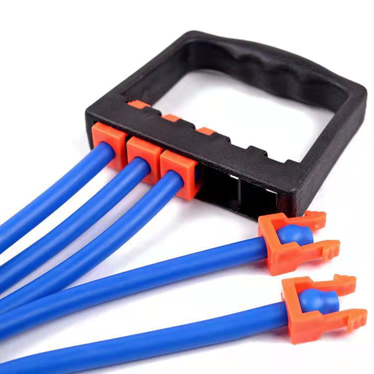 Pecho expansor de goma TPR desmontable pecho expansor yoga multifunción tensión cuerda 5 tensión cuerda ajustable