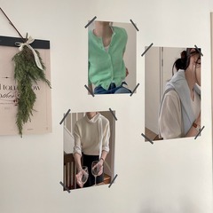 [穿搭]ins韓博主簡約藝術設計感咖啡服裝店裝飾畫芯海報