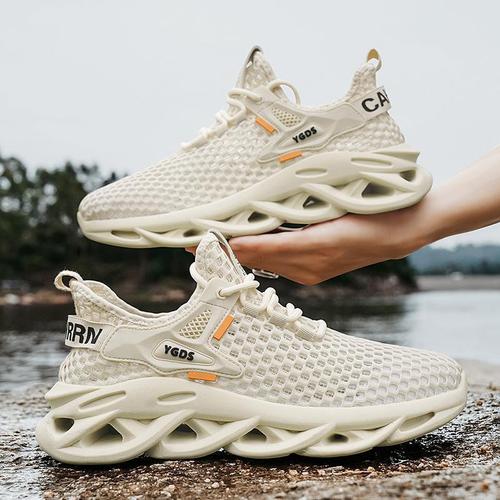 2025 Summer New Mesh Men's Sports Sneakers Breathable Casual Simple Sneakers Youth Summer Running Shoes