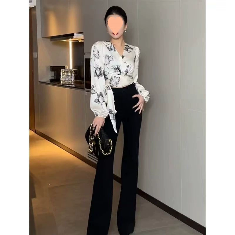 Shiffon belt, spring shirt, trend of season