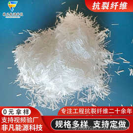 多规格工程混凝土抗裂纤维道路抗车辙防龟裂纤维厂家直发抗裂纤维