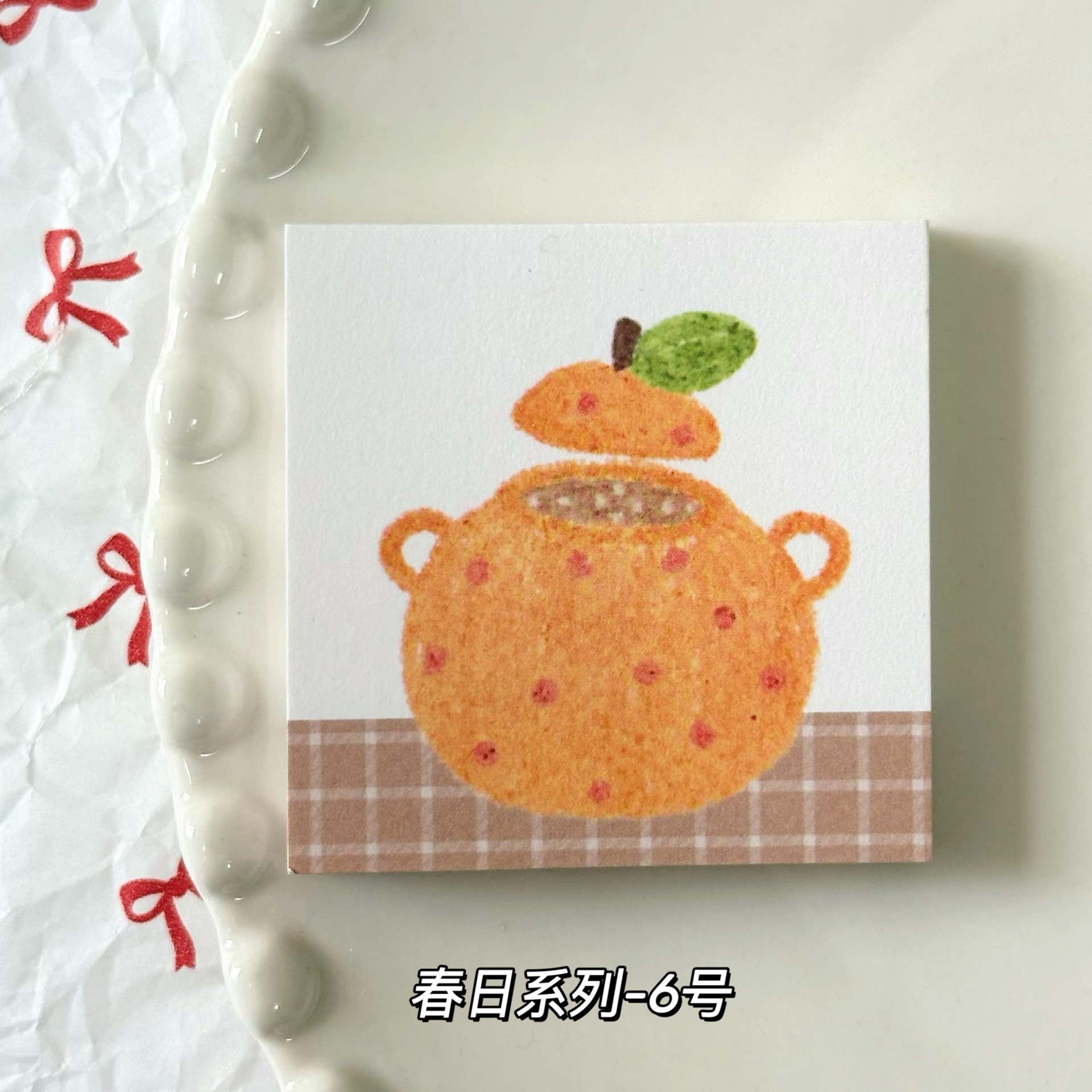 Cuaderno de anotaciones de primavera serie 5 * 5cm mini estudiantes materiales de cuentas de mano Memorando Mensaje Cuaderno de anotaciones se puede desgarrar