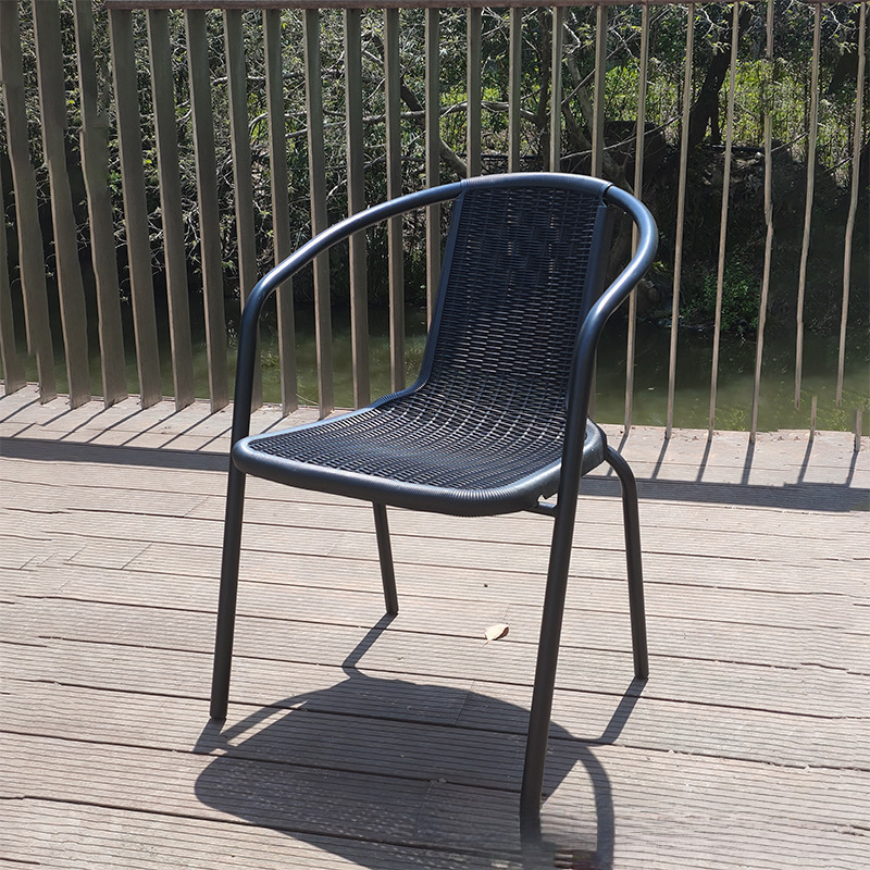 Silla de Rattan Negro