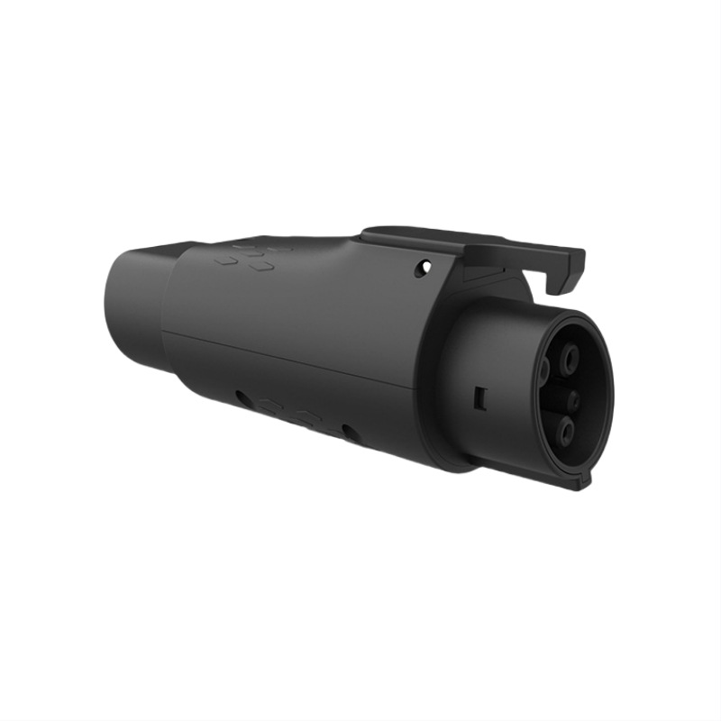 欧规家用交流充电桩用转接器 欧规充电枪座转美规充电枪头转换器