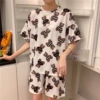 Short sleeves-white doll bear