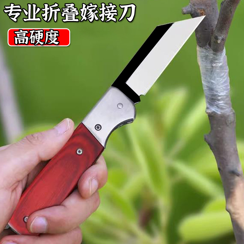 德国1.4116嫁接用刀盆景嫁接多功能切接刀苗木嫁接工具芽接刀