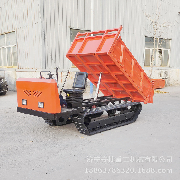 变速箱式履带运输车 果园搬运灵活履带车 电启动柴油履带运输车