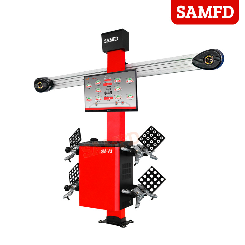 Equipo de posicionamiento de las cuatro ruedas del automóvil SAMFD Localizador de las cuatro ruedas 3D Datos precisos Actualización gratuita