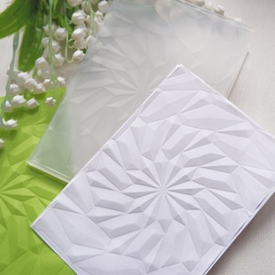 3D Plastic Embossing Mold Texture Clip Rotating Decorative Pattern Embossing Template Board Journal Tool