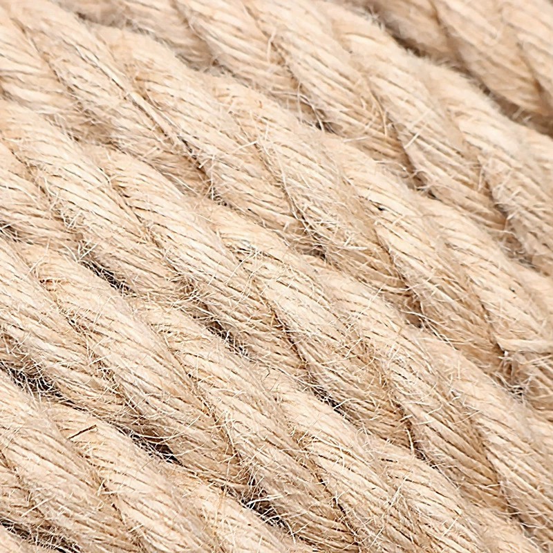 Cordón de yute tejido de pelo lacio de fábrica 1-60mm decoración de bricolaje hilo retro cordón de cáñamo tejido a mano duradero