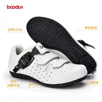 Bolton Sports 1385 Новая велосипедная обувь Кожаная велосипедная обувь без блокировки Дышащая верхняя Резиновая подошва Обувь без блокировки