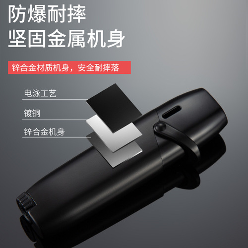 Inflatable windproof lighter for men with creative personality, direct female mini compact wholesale logo gift