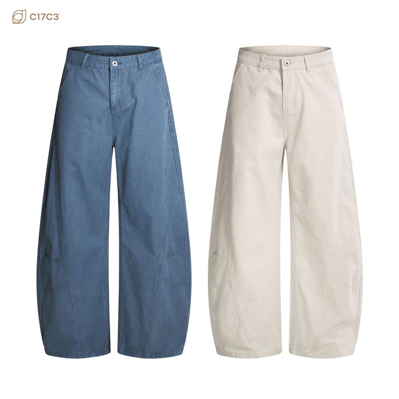 2026 Summer New Product Jtw Men's and Women's American-Style Wide-Leg Curved Baggy Unisex Casual Pants Simple Drapey Long Pants 2026 Summer New Product Jtw Men's and Women's American-Style Wide-Leg Curved Baggy Unisex Casual Pants Simple Drapey Long Pants