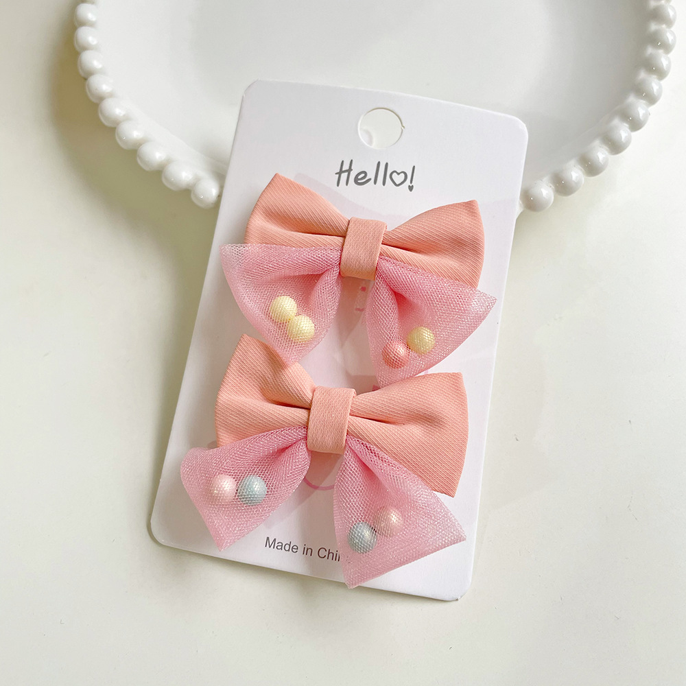 Women's Sweet Simple Style Bow Knot Gauze Hair Clip display picture 2