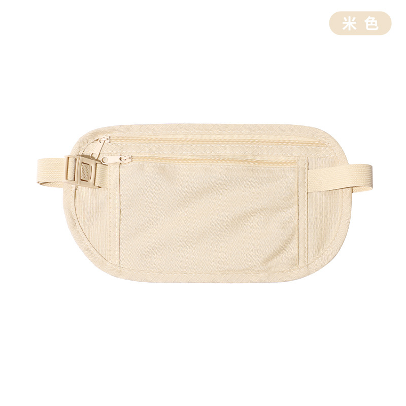 Invisible waist bag beige