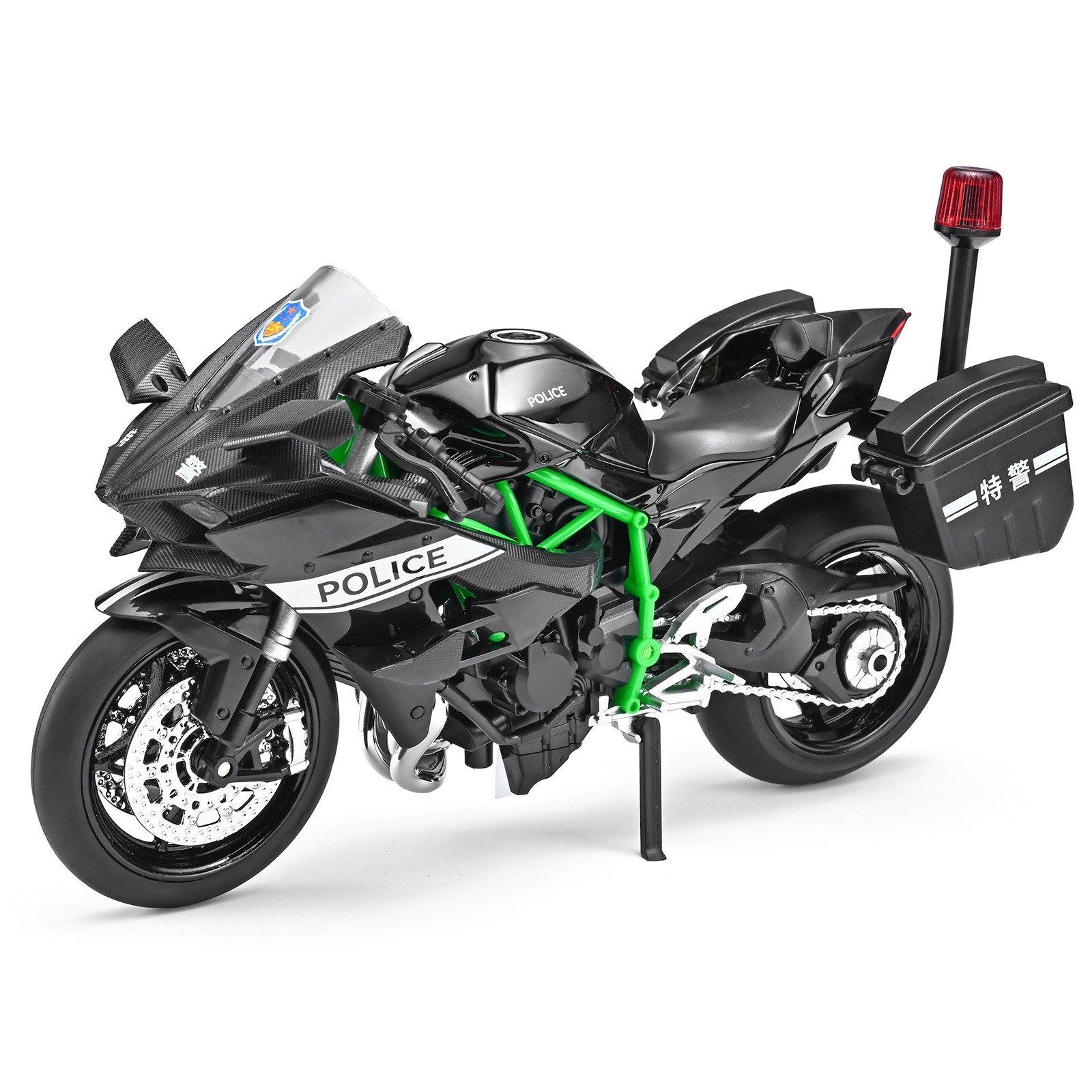 Modelo de motocicleta de aleación 1:12, motocicleta Chuanqi, simulación de amortiguador, dirección, coche de juguete para niños, caja ciega transfronteriza, dropshipping