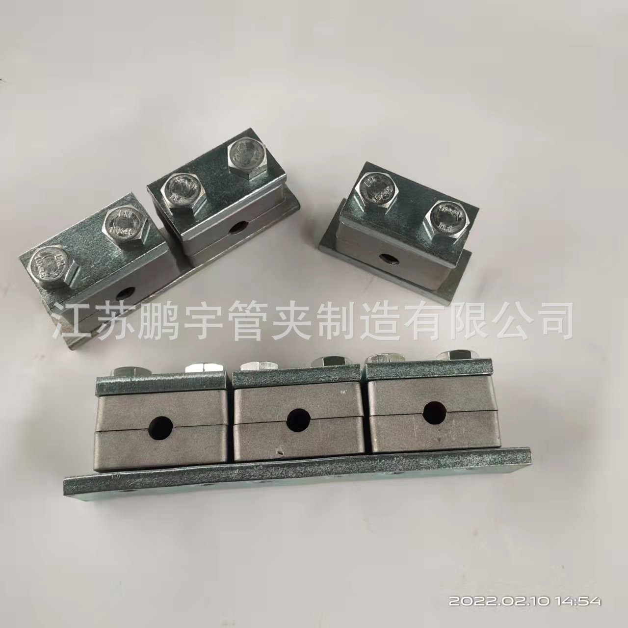 供应轻型双螺栓铝合金管夹 轻型铝管夹 铝合金管卡