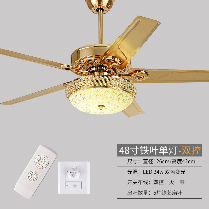 One lamp 48-inch iron wall control remote control dual control