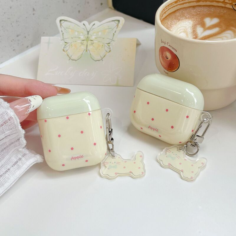 Ins Korean Style Pendant Suitable for Airpodspro2 Cat Airpods1/2/3/4 Generation Bluetooth Headphone Shell Soft