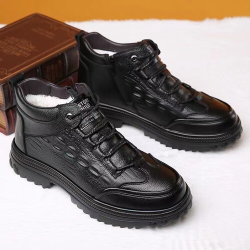 Martin boots men's winter high-top British outdoor non-slip motorcycle riding leather boots men's high-top business work boots