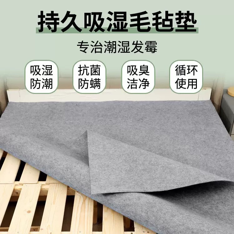 Mattress Student Dormitory Moisture-Absorbent Bedding Mildew-Proof and Mite-Proof Tatami Moisture-Proof Felt Mat Furniture Moisture-Proof Mat