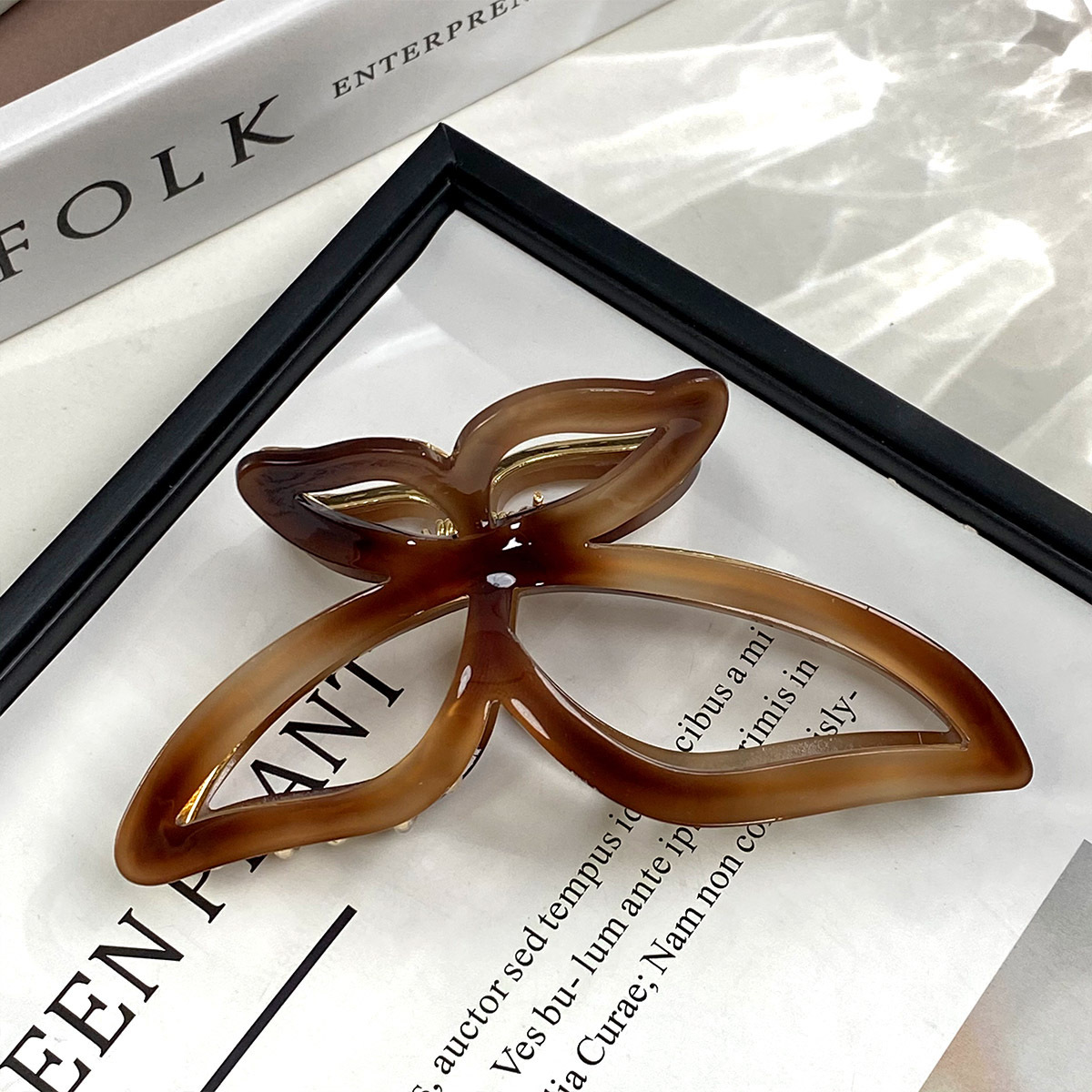 Elegante vlinder haarclip voor dames haarstyling accessoire_voghion.com