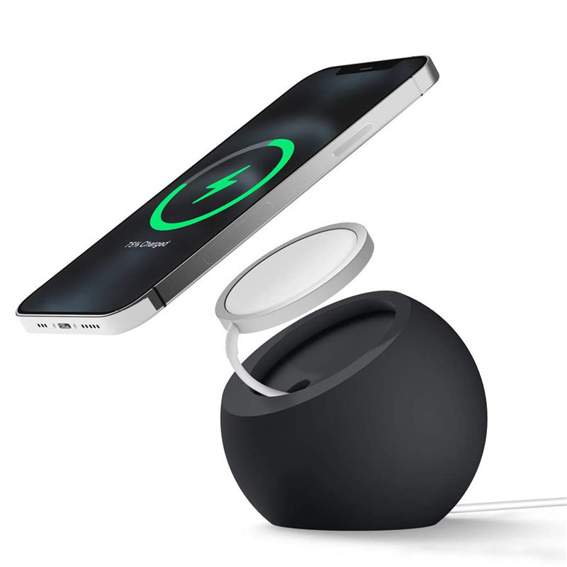 Magsafe bracket for Apple 12 mobile phone magnetic suction wireless charging mobile phone rack desktop bedside mini bracket Magsafe bracket for Apple 12 mobile phone magnetic suction wireless charging mobile phone rack desktop bedside mini bracket