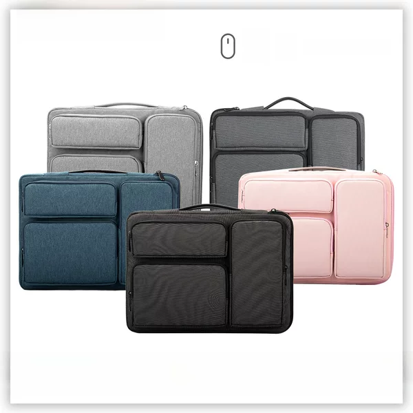 Laptop Bag 14/ 15.6inch Business Casual Briefcase Shoulder Bag 16inch Handbag Men's Ready Stock Wholesale