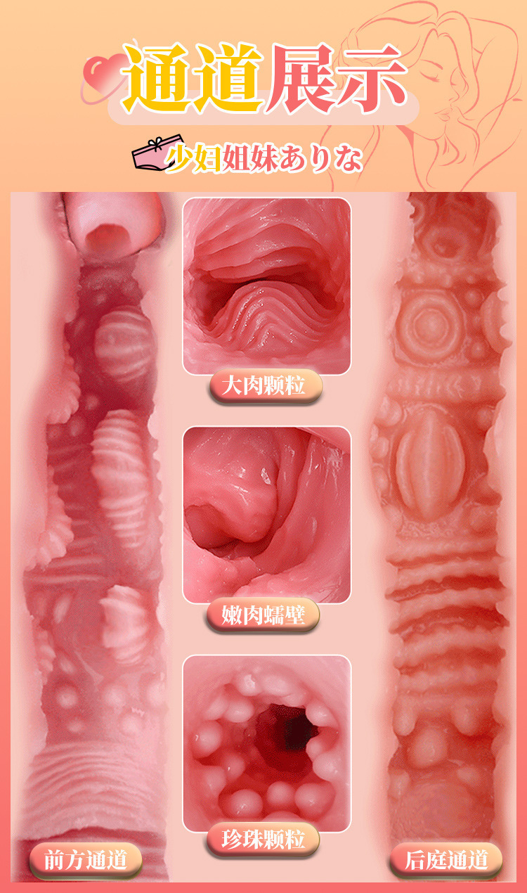 Half-Body Male Masturbator with Chest, Vagina and Buttocks, TPE, Manual Use — detail image 2