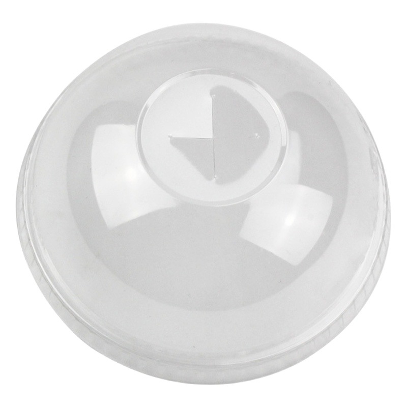 90 95 98 Caliber Direct Drinking Lid Disposable Plastic Pet Cup Lid Transparent Coffee Milk Tea Takeaway Flat Ball Lid