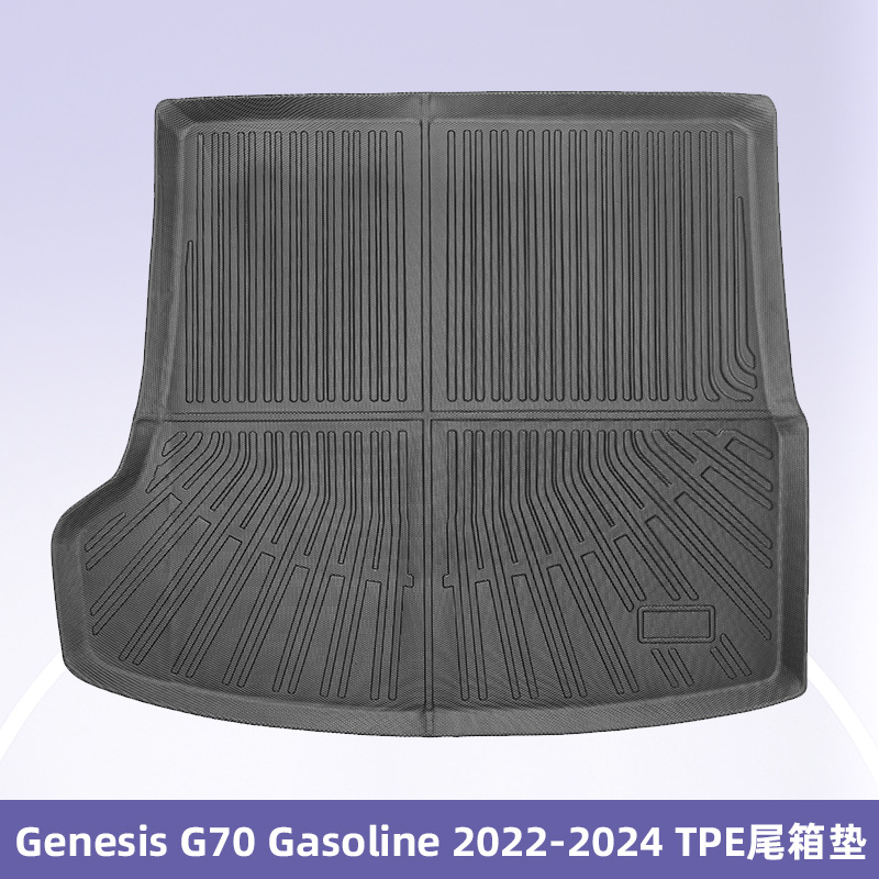 Aplicable a Genesis G70 Fuel 2022 - 2024 3D todo el tiempo material TPE almohadilla para los pies almohadilla del maletero