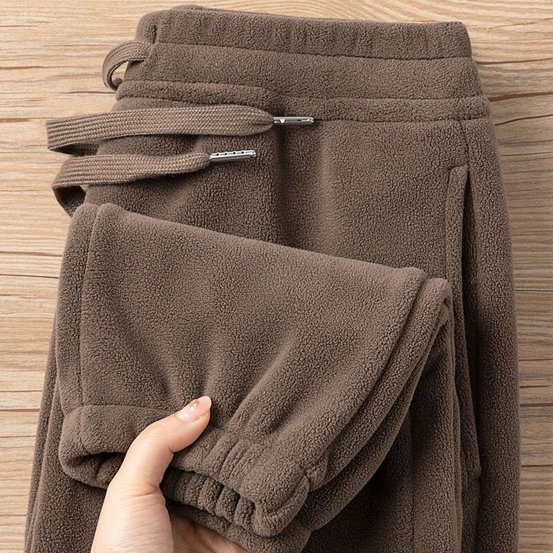 Wholesale Foreign Trade Double-Sided Fleece Long Pants for Men, Thickened Plus-Size Men's Pants, Dirt-Resistant, Durable, Warm, Casual Jogger Sweatpants Wholesale Foreign Trade Double-Sided Fleece Long Pants for Men, Thickened Plus-Size Men's Pants, Dirt-Resistant, Durable, Warm, Casual Jogger Sweatpants