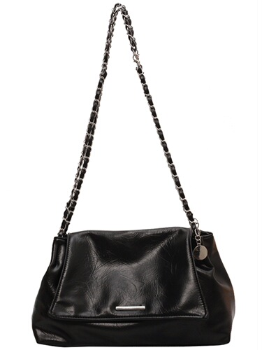 Autumn and winter casual flip shoulder bag 2024 new popular soft surface large capacity bag women's versatile rhombus chain bag