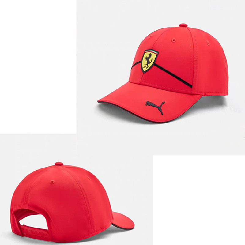 2024 nuevo estilo transfronterizo negro techo duro Red Bull League fan gorra de béisbol sombreado protector solar hombres y mujeres estilo bordado de moda