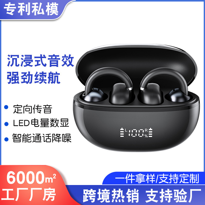Clip-On Wireless Noise-Canceling Headphones, Lightweight and Comfortable to Wear, with Clear Sound Quality, Suitable for Sports and Daily Use, Support Customization Clip-On Wireless Noise-Canceling Headphones, Lightweight and Comfortable to Wear, with Clear Sound Quality, Suitable for Sports and Daily Use, Support Customization