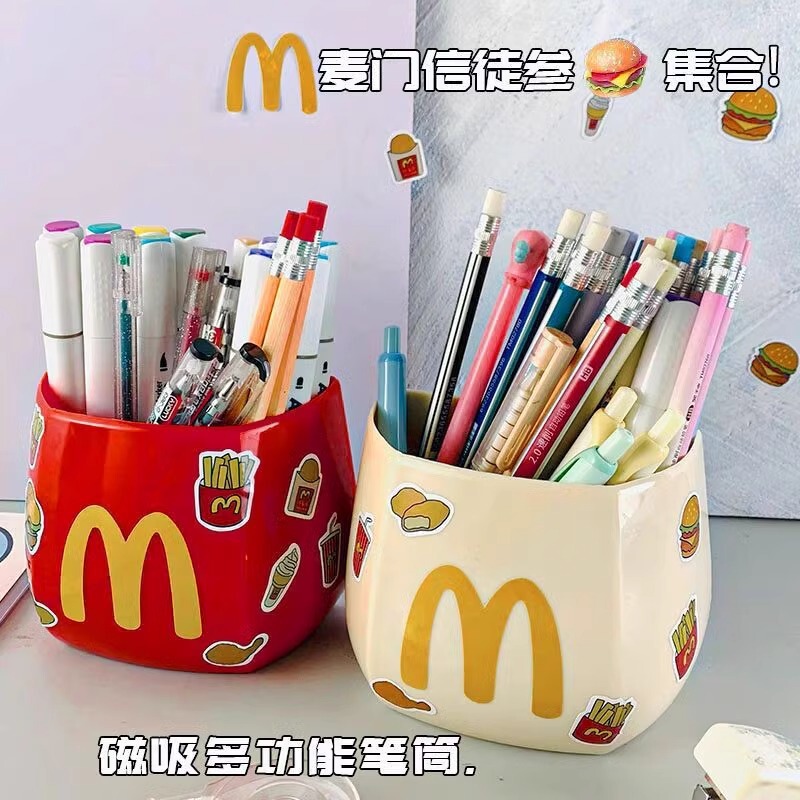 マクドナルドシールクリップ漫画冷蔵庫磁気吸収食品保存ツール多機能クリエイティブ磁気冷蔵庫マグネット|undefined