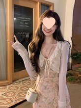 大码胖妹妹防晒开衫春夏薄款冰丝针织上衣坎肩外套披肩外搭小罩衫