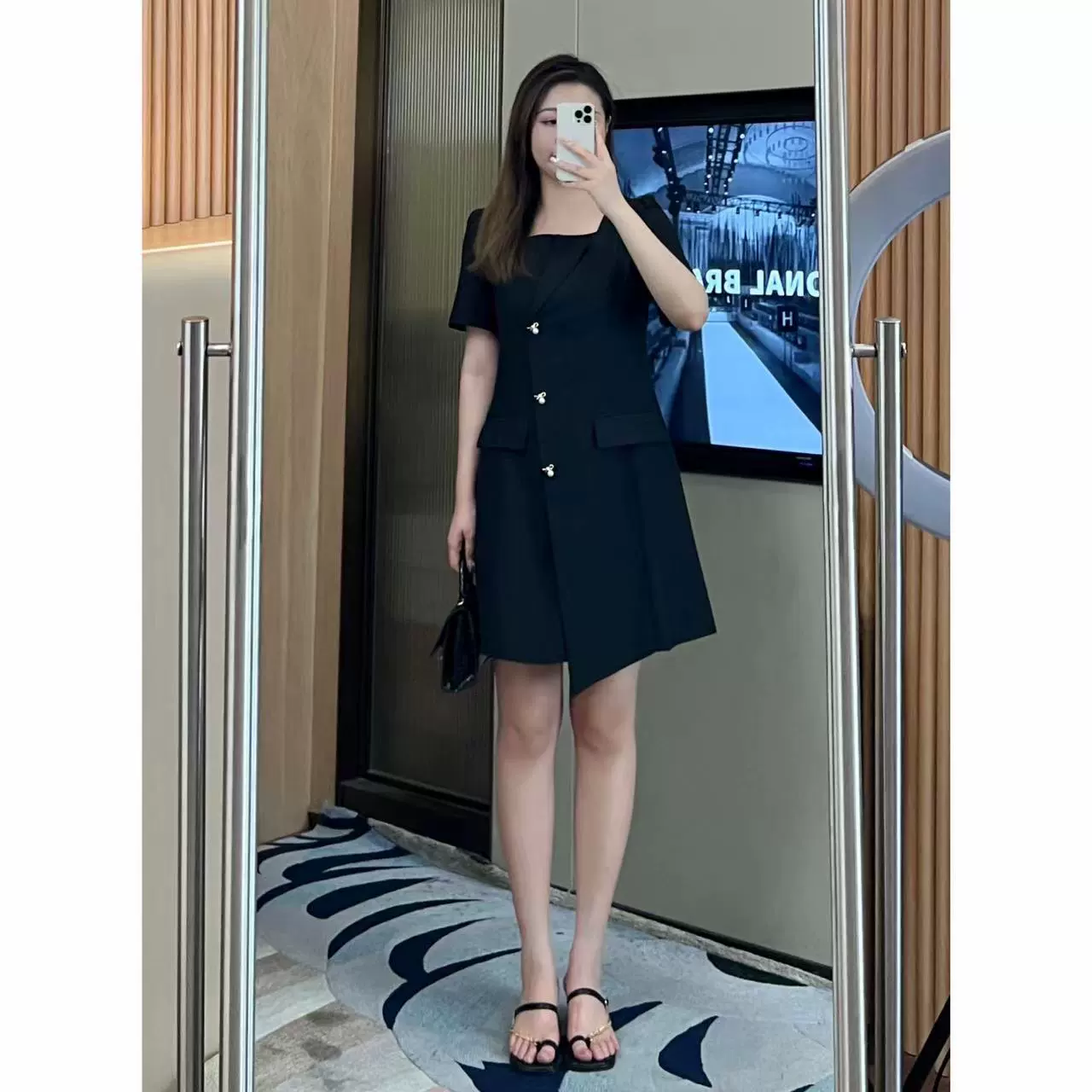 Летнее платье для мамы среднего возраста с микро-пухлыми девушками, повседневное модное платье с бантом и короткими рукавами для похудения