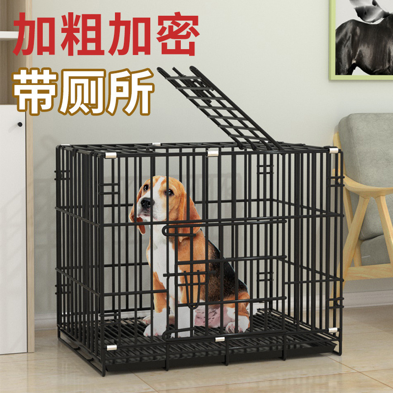 Dog Cage Foldable Pet Cage Cat Cage Bold Iron Cage Medium and Small Dog with Toilet Pet Cage Cat Villa Dog Cage Foldable Pet Cage Cat Cage Bold Iron Cage Medium and Small Dog with Toilet Pet Cage Cat Villa